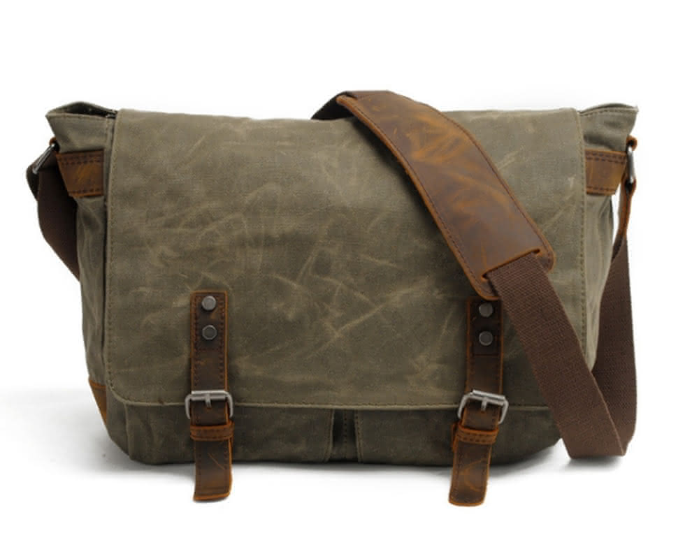 JAPOON MESSENGER BAG - olive JAPOON MESSENGER BAG - olive